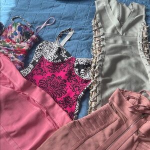 Mixed Women's Dresses and Tops - Pink, Hot Pink, Silver